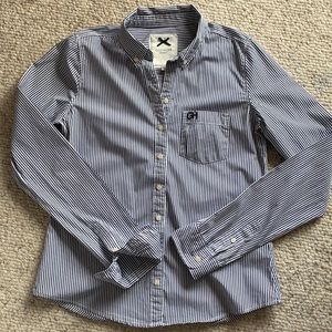 Gilly Hicks Oxford Button Down Long Sleeve Blouse.